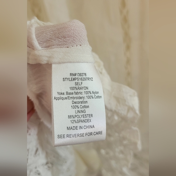 Pale Sky Stanbury Lace Tunic Small - Picture 8 of 9